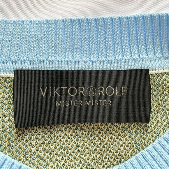 VIKTOR & ROLF MEN'S COLORFUL ABSTRACT  STRICKPULLOVER - M - Picture 7 of 12